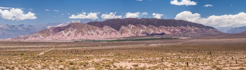 Argentina Travel Landscape Photography Colourful rocks at Cactus National Park Parque Nacional Los Cardones Cachi Valley Calchaqui Valleys Salta Province North Argentina South America
