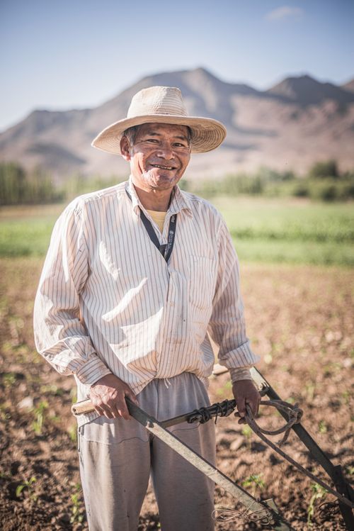 Argentina Travel Landscape Photography Portrait of a farmer in the Andes Mountains in the Cachi Valley Calchaqui Valleys Salta Province North Argentina South America
