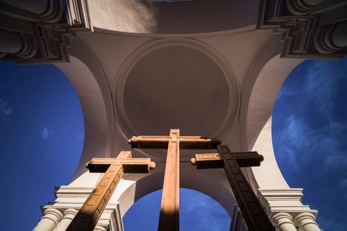 Bolivia Travel Landscape Photography Copacabana Cathedral aka Basilica of Our Lady of Copacabana sunset Copacabana Bolivia South America 2