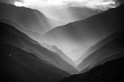 Bolivia Travel Landscape Photography Coroico Valley typical mountainous Bolivian landscape La Paz Department Bolivia South America