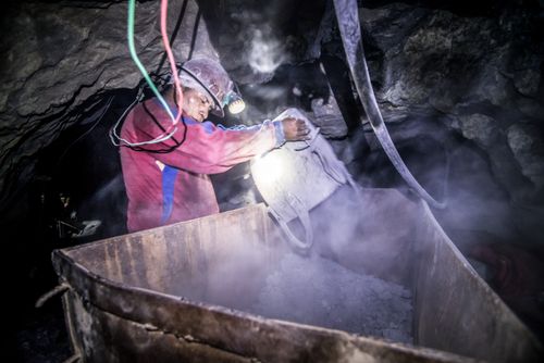 Bolivia Travel Landscape Photography Miners working inside Potosi silver mines Department of Potosi Bolivia South America 3