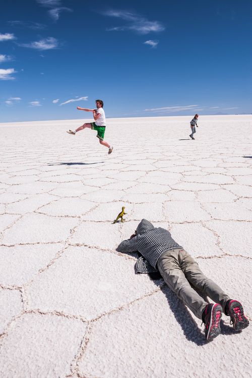 Bolivia Travel Landscape Photography Taking perspective photos at Uyuni Salt Flats Salar de Uyuni Uyuni Bolivia South America 2