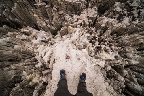 Bolivia Travel Landscape Photography Tourist at Valle de la Luna Valley of the Moon La Paz La Paz Department Bolivia South America