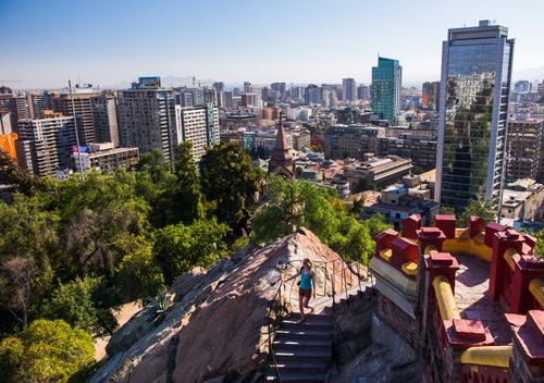 Chile Travel Landscape Photography Cerro Santa Lucia Santa Lucia park Santiago Santiago Province Chile South America