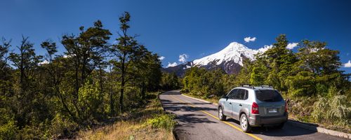 Chile Travel Landscape Photography Driving up Osorno Volcano Vicente Perez Rosales National Park Chilean Lake District Chile South America