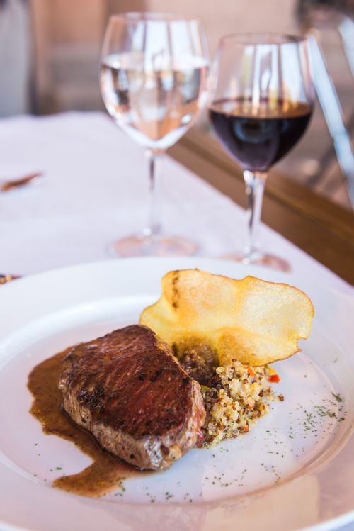 Chile Travel Landscape Photography Steak at Hotel Alto Atacama Desert Lodge and Spa San Pedro de Atacama Atacama Desert Chile South America