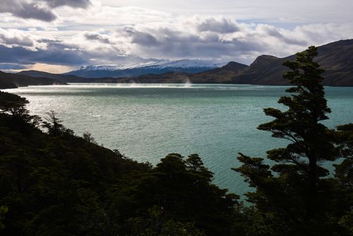 Chile Travel Landscape Photography Wind sweeping across Nordenskjold Lake Torres del Paine National Park Patagonia Chile South America