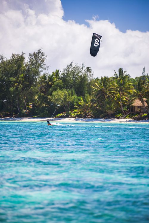 Cook Islands Landscape Travel Photography Kitesurfing in Muri Lagoon Rarotonga Cook Islands