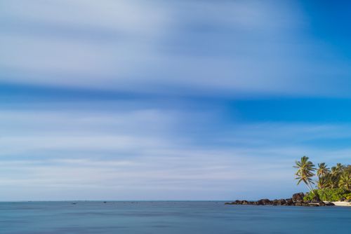 Cook Islands Landscape Travel Photography Palm tree long exposure Muri Rarotonga Cook Islands