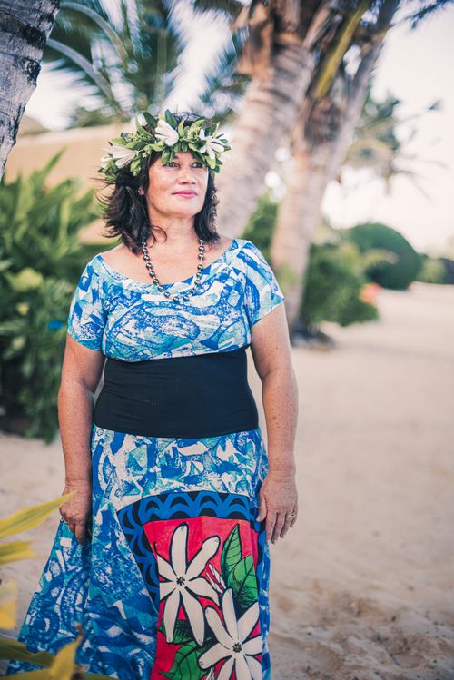 Cook Islands Landscape Travel Photography Wedding officiant at a beach wedding at Rumours Luxury Villas and Spa Muri Rarotonga Cook Islands