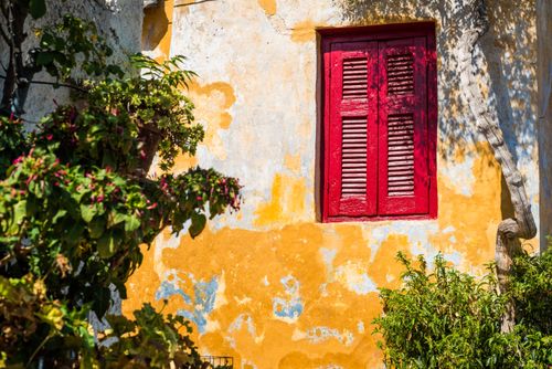 Greece Travel Photography Colourful walls in Athens Attica Region Greece