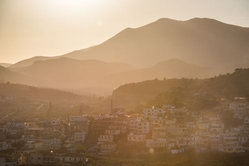 Greece Travel Photography Sunset at Epidauros Epidavros Peloponnese Greece Europe
