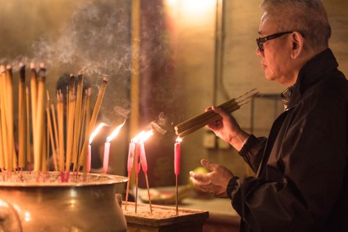 Hong Kong Street Photography Man Mo Temple Sheung Wan Hong Kong Island Hong Kong China