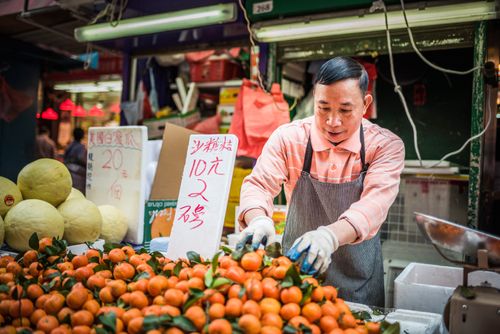 Hong Kong Street Photography Wet Market in Chun Yeung Street Hong Kong Island Hong Kong China 2
