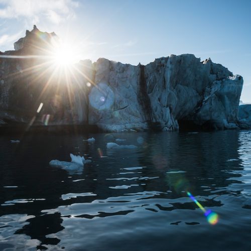 Iceland Landscape Photography Iceberg in Jokulsarlon Glacier Lagoon a glacial lake filled with icebergs in South East Iceland Europe