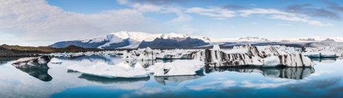 Iceland Landscape Photography Jokulsarlon Glacier Lagoon a glacial lake filled with icebergs in South East Iceland