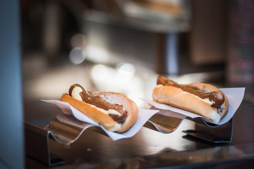 Iceland Travel Photography Baejarins Beztu Pylsur known as the best hot dog in Iceland Reykjavik Iceland Europe