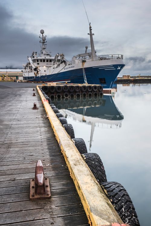 Iceland Travel Photography Fishing Harbour at Hofn East Fjords Region Austurland Iceland Europe