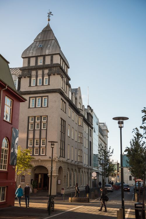 Iceland Travel Photography Traditional buildings in Reykjavik Old Town Iceland Europe