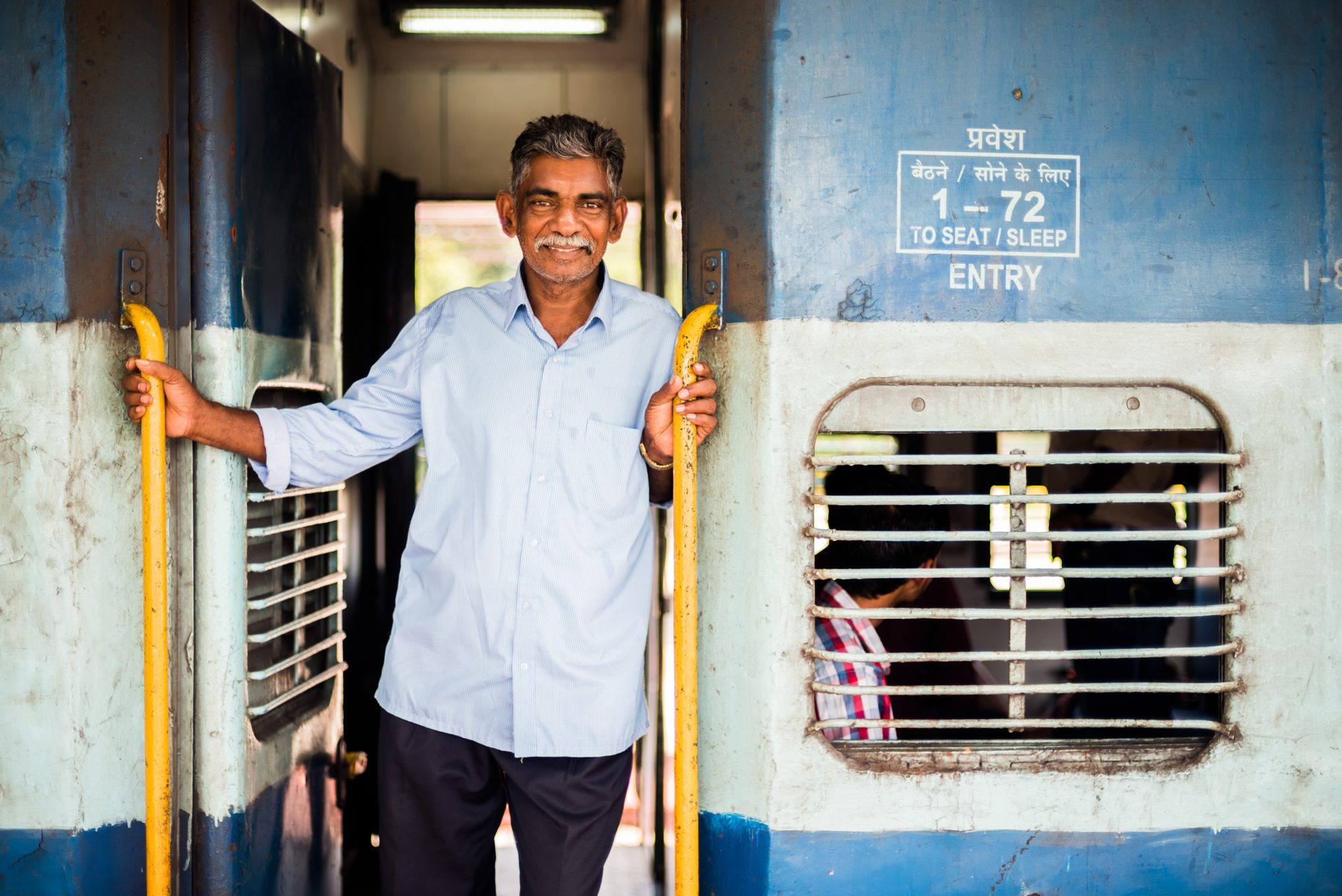 India Travel Street Photography Train Kochi Cochin Kerala India