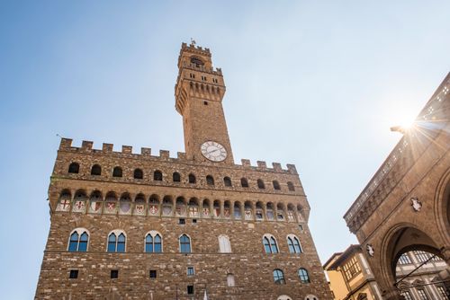 Italy Architecture Photography Palazzo Vecchio Piazza della Signoria Florence Tuscany Italy