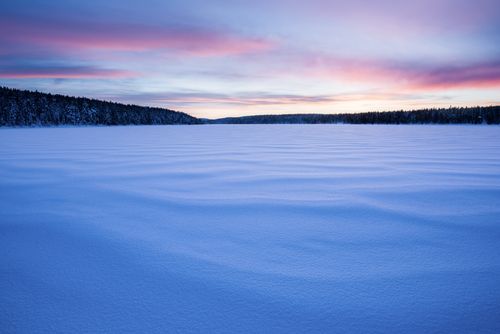 Lapland Finland Landscape Photography Frozen lake at Torassieppi Lapland Finland
