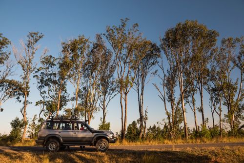 Madagascar Adventure Travel Photography Driving on RN7 Nationale Route 7 near Isalo National Park Southwestern Madagascar