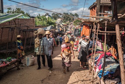 Madagascar Documentary Travel Photography Ambohimahasoa Saturday Market Haute Matsiatra Region Madagascar Central Highlands