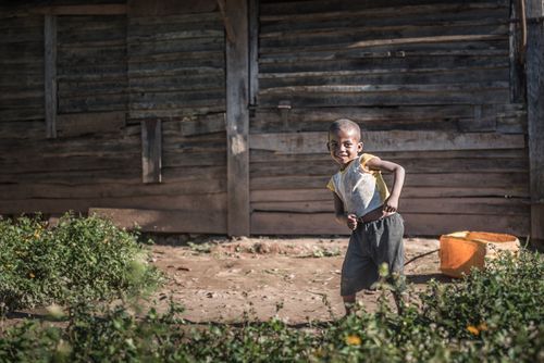 Madagascar Documentary Travel Photography Child dancing in Andasibe Alaotra Mangoro Region Eastern Madagascar