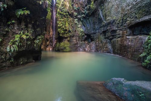 Madagascar Landscape Photography Waterfall in Isalo National Park Ihorombe Region Southwest Madagascar 2