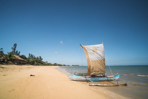 Madagascar Travel Photography Pirogue a traditional Madagascar sailing boat Ifaty Beach Madagascar Africa 2