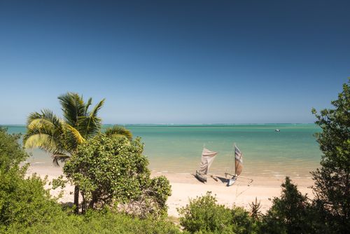 Madagascar Travel Photography Pirogue a traditional Madagascar sailing boat Ifaty Beach Madagascar Africa