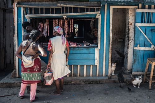 Madagascar Travel Street Photography Street scene Ambohimahasoa Saturday Market Haute Matsiatra Region Madagascar Central Highlands