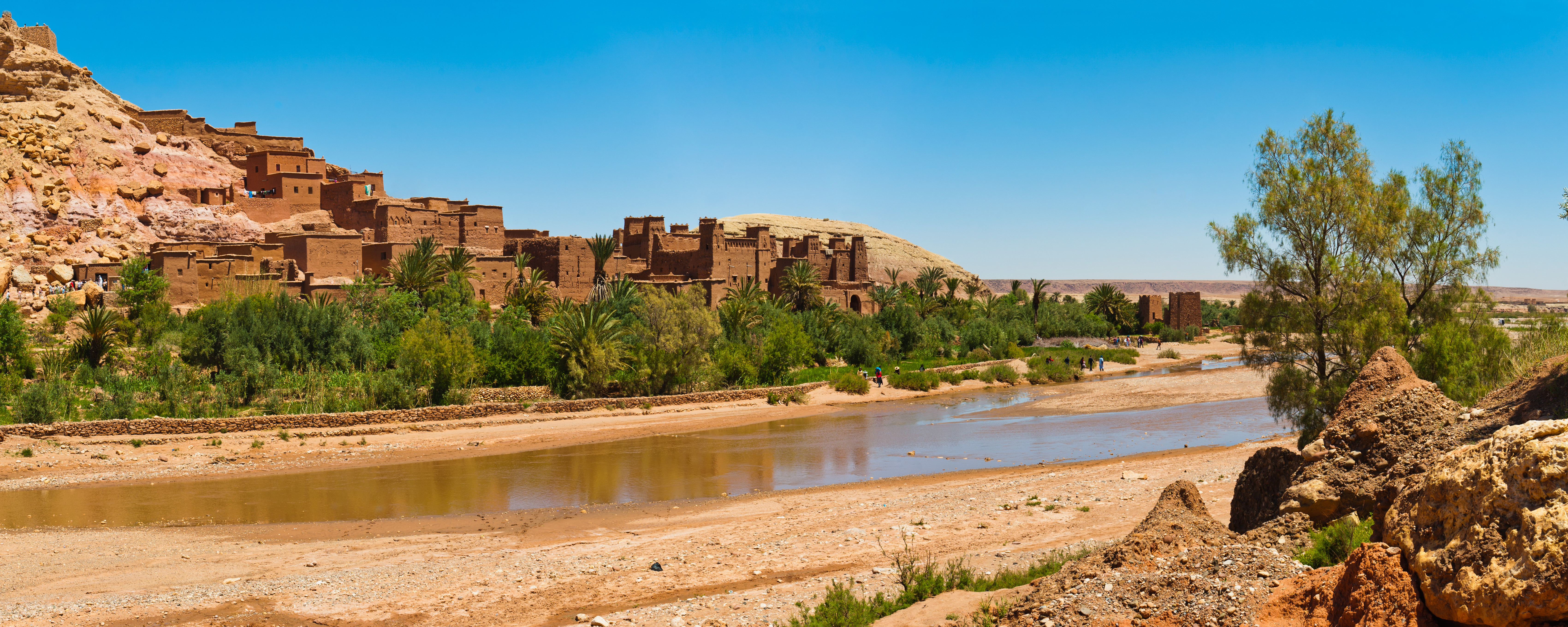 Morocco Travel Photography Kasbah Ait Ben Haddou and the Ounila River UNESCO World Heritage Site near Ouarzazate Morocco North Africa Africa 2