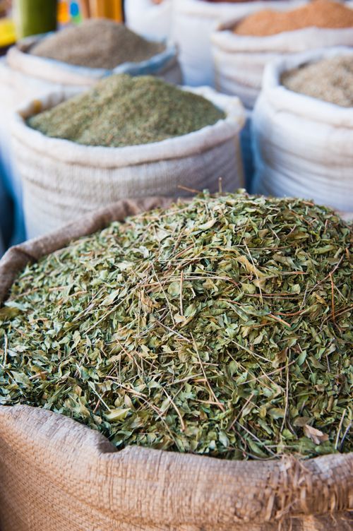 Morocco Travel Photography Moroccan tea leaves for sale Essaouira formerly Mogador UNESCO World Heritage Site Morocco Africa