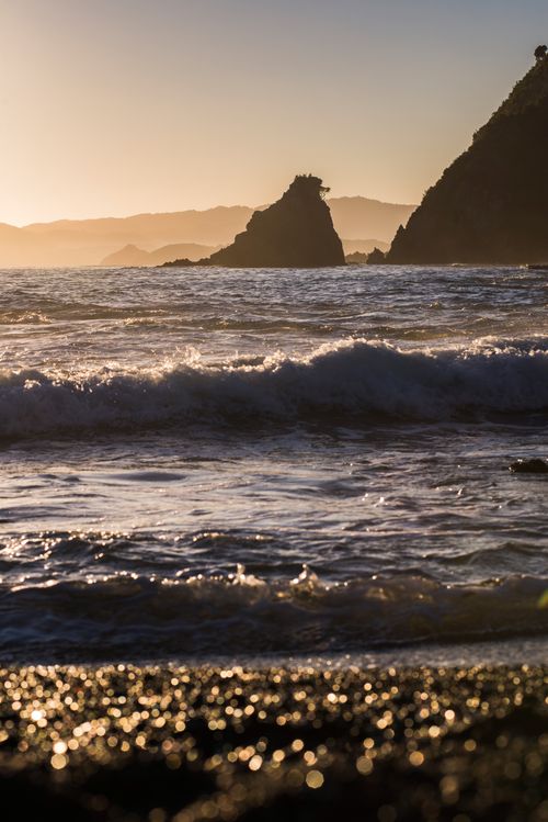 New Zealand Landscape Photography Rocky Bay a beach at Tapeka Point at sunrise Russell Bay of Islands Northland Region North Island New Zealand 2