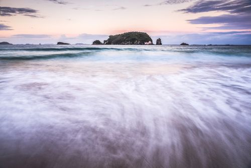 New Zealand Landscape Photography Sunset at Hahei Beach Coromandel Peninsula New Zealand North Island
