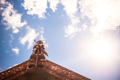 New Zealand Travel Photography Maori Meeting House Waitangi Treaty Grounds Bay of Islands Northland Region North Island New Zealand
