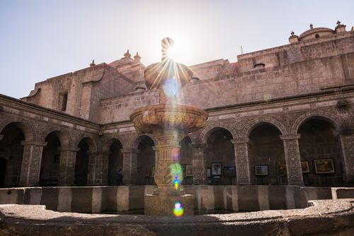 Peru Architecture Travel Photography Arequipa Church Iglesia de la Compania de Jesus Arequipa Peru South America