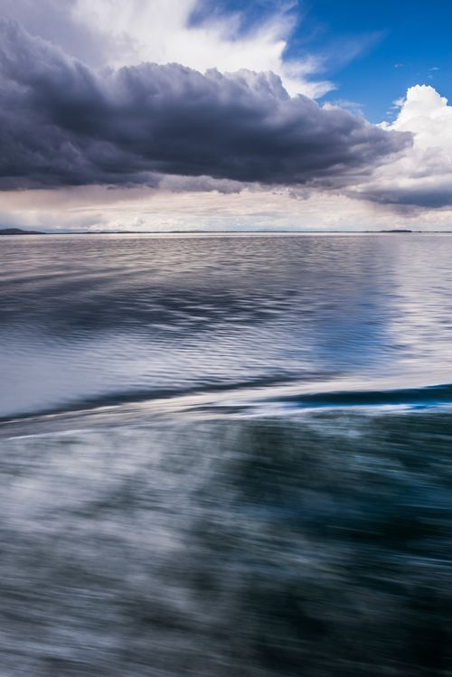 Peru Landscape Travel Photography Dramatic storm clouds over Lake Titicaca Peru South America