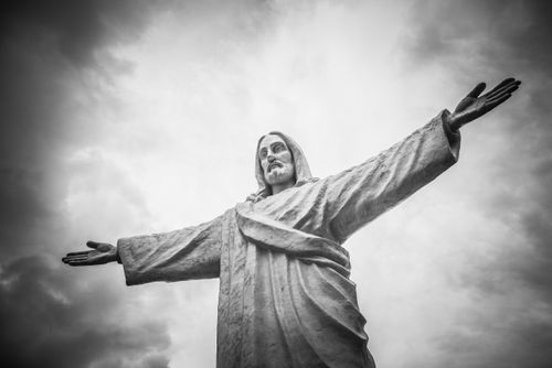 Peru Travel Photography Statue of Christ aka Cristo Blanco or White Jesus Cusco Peru South America