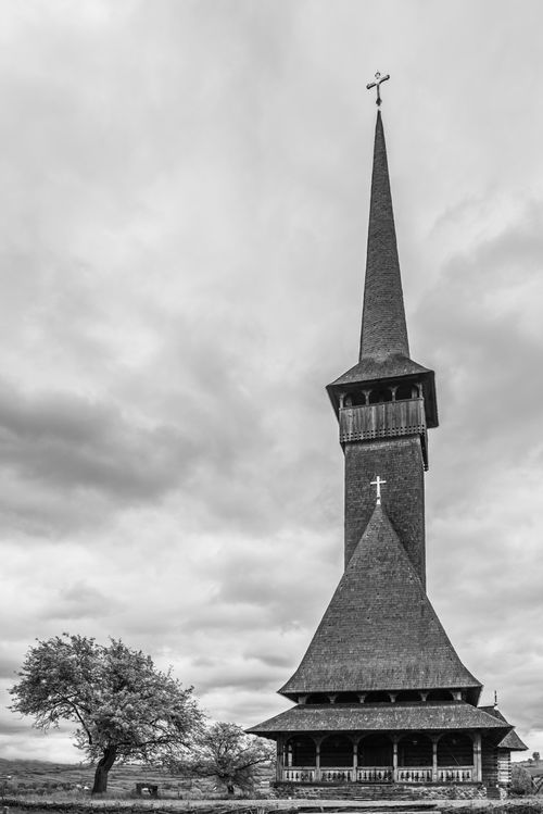 Romania Architecture Travel Photography Wooden church in Leud part of the UNESCO listed Wooden Churches of Maramures Maramures Romania