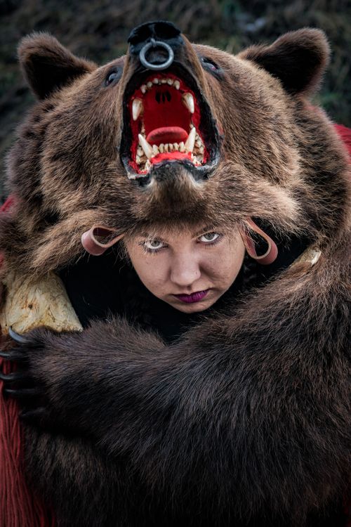 Romania Documentary Travel Photography New Year Bear Dancing Festival Comanesti Moldova Romania 3