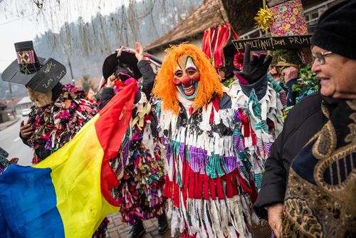 Romania Documentary Travel Photography New Year Bear Dancing Festival Comanesti Moldova Romania