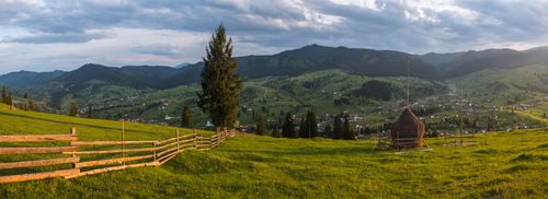 Romania Landscape Photography Bukovina Region Bucovina landscape at Paltinu in Romania