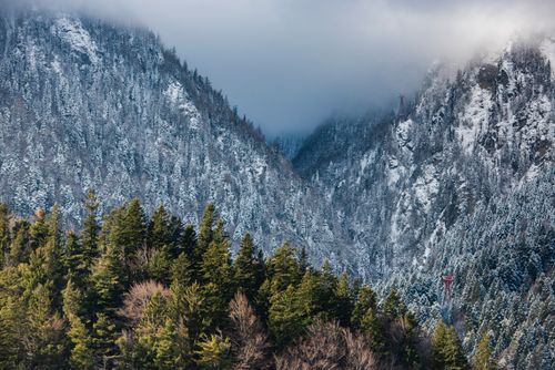Romania Landscape Photography Winter landscape of Bucegi Mountains Carpathian Mountains Sinaia Romania 2