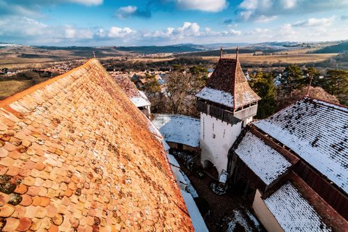 Romania Landscape Travel Photography Fortified church and fortress of Viscri UNESCO World Heritage Site Transylvania Romania
