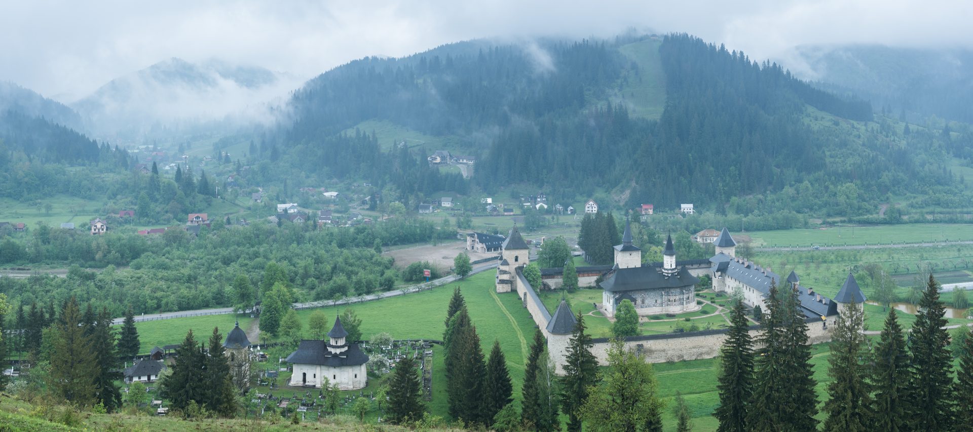 Romania Landscape Travel Photography Sucevita Monastery a gothic church listed in the UNESCO painted churches of northern Moldavia Bukovina Romania 2