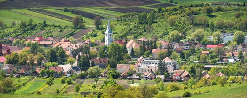 Romania Landscape Travel Photography Town near Brasov in Transylvania Romania