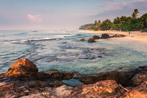 Sri Lanka Beach Seascape Landscape Photography Midigama Beach near Weligama on the South Coast of Sri Lanka Asia
